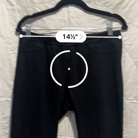 AG Knit Luxe Denim Leggings Black Sz 30R - Picture 12 of 12